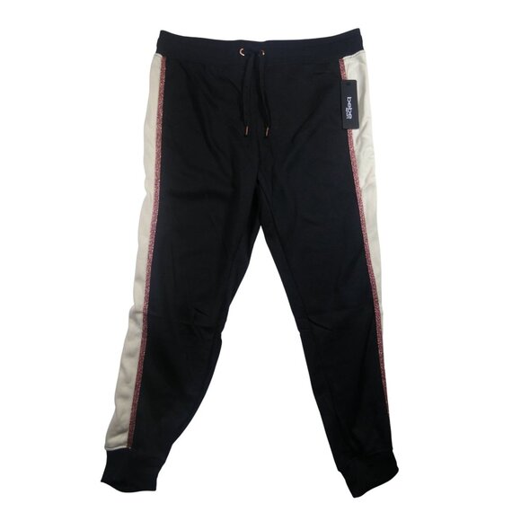 Bebe Sport Color Pop Jogger Black Women's Size 1X - Picture 1 of 13